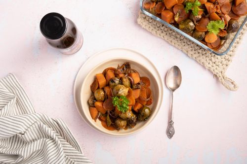 Teriyaki vegetables from the oven