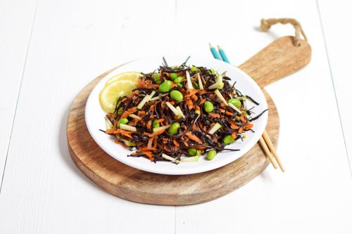 Arame no nimono (seaweed salad)