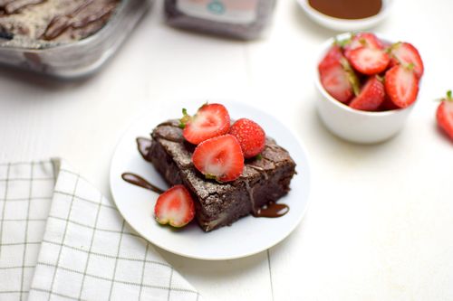 Brownies de porotos aduki