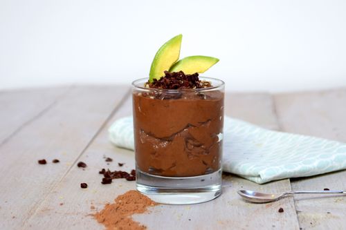 Mousse de chocolate con aguacate