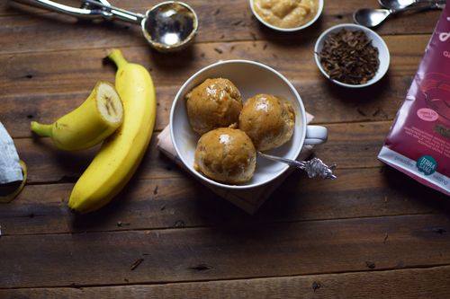 Nicecream" helado con hojicha (té)