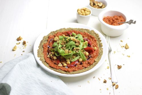 Piadina au chanvre à la muhammara