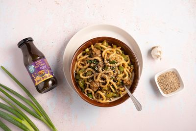 Udon wok with hoisin sauce