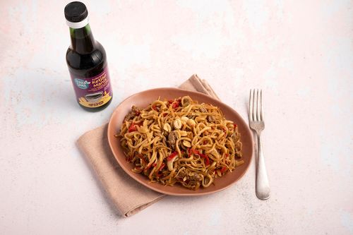 Vegan Chow Mein mit Seitan