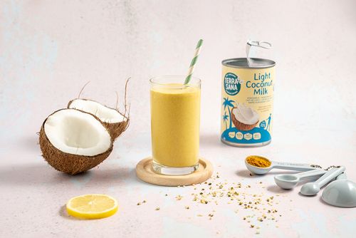 Batido de proteínas keto con cáñamo