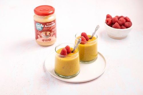 Kurkuma-pudding met amazake