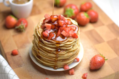 Pfannkuchen mit Kokosmilch