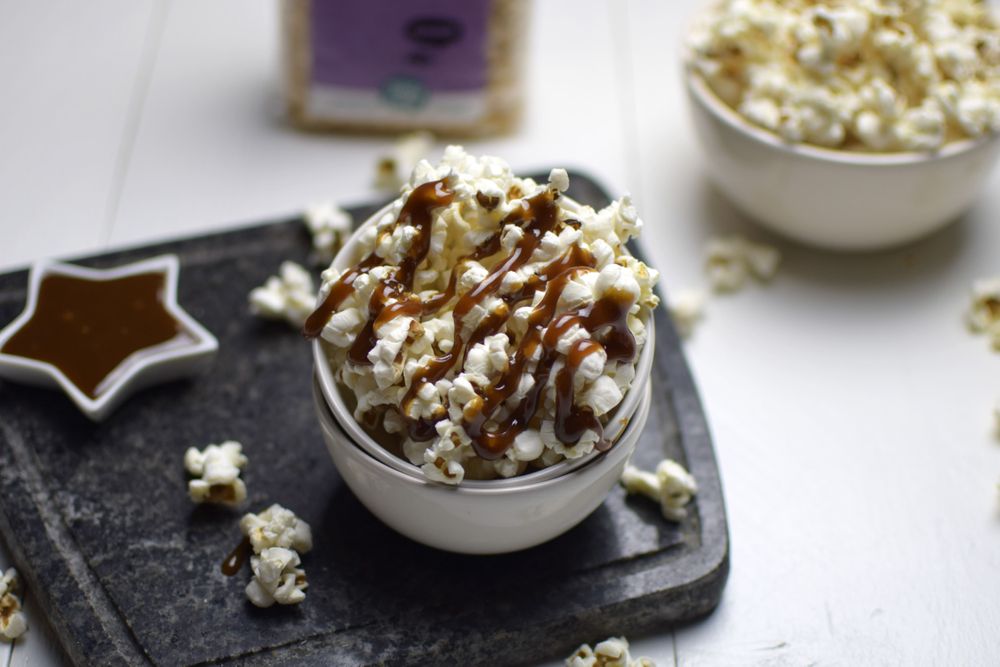 Popcorn Caramel - pop corn al gusto caramello da 60g – About Snack