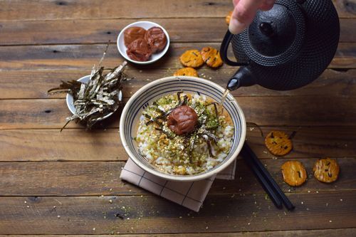 Ochazuke: rice soup with tea broth