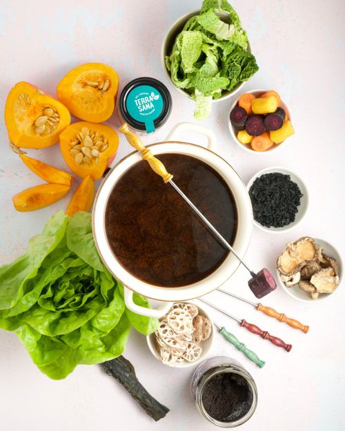 Basic miso broth for fondue