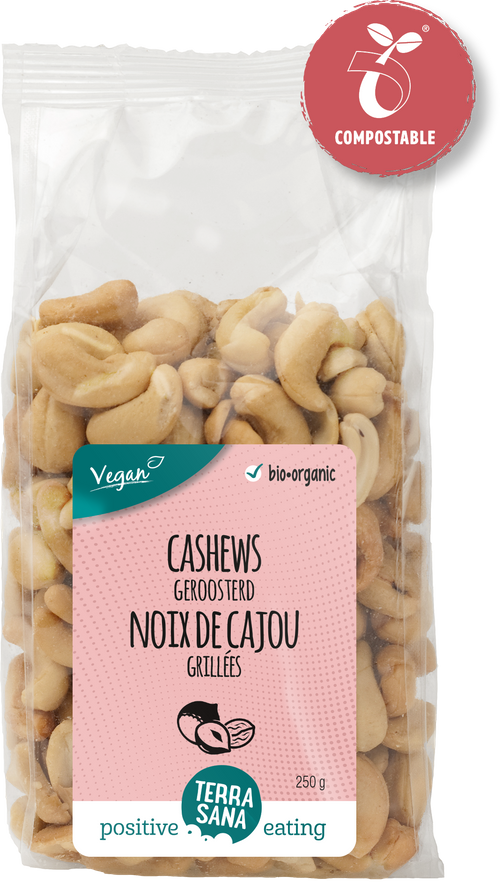 Cashewnoten geroosterd Basisingrediënten Noten TerraSana positive eating