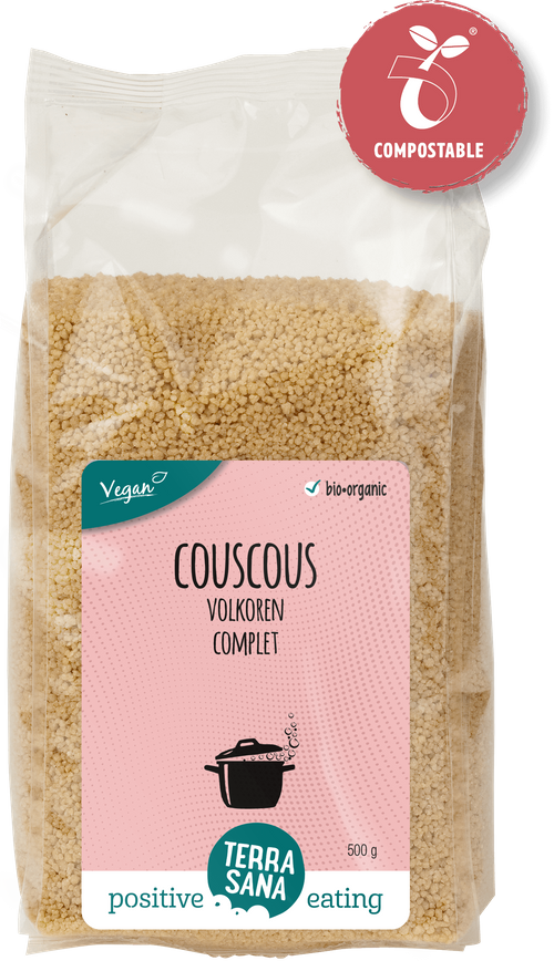 Couscous volkoren Basisingrediënten Rijst & granen TerraSana