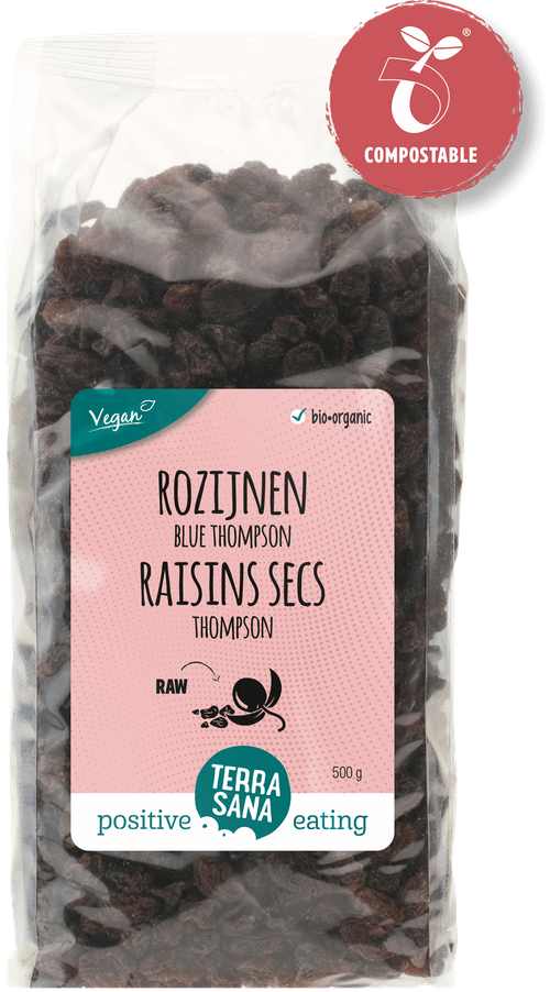 Raisins secs Thompson Les basiques Fruits séchés Terrasana Positive Eating