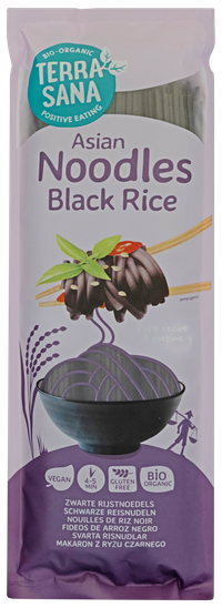 Fideos de arroz negro