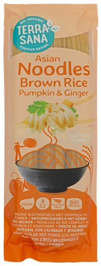 Brown Rice Noodles with Pumpkin & Ginger