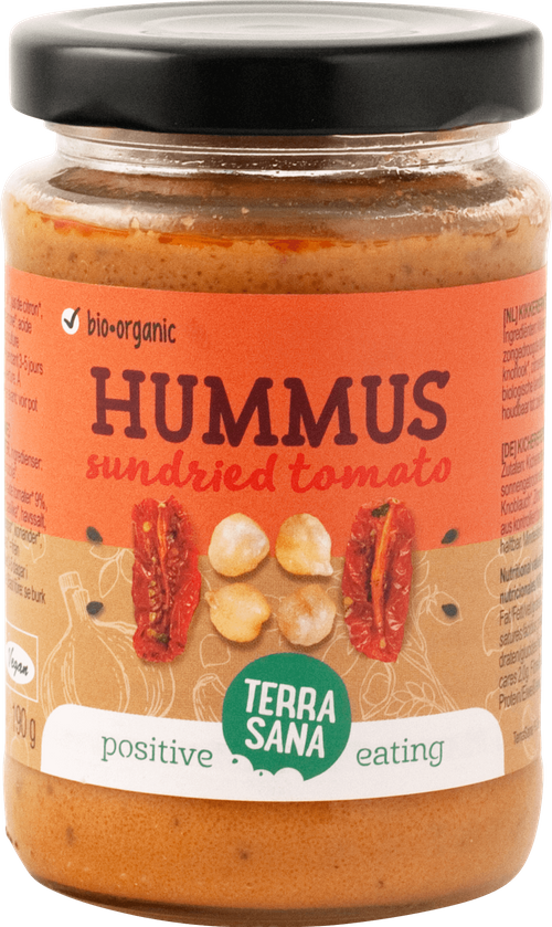 Hummus mit sonnengetrockneten Tomaten - Mediterrane Küche - Hummus ...
