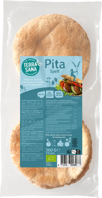 Pan de pita de espelta