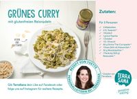 Rezeptkarte A6 Grüne Currynudeln (Ingrid Duifhuizen) Deutsch