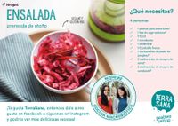 Tarjeta de recetas A6 Ensalada prensada (Nishime) Español