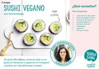 Tarjeta de recetas A6 Sushi vegano (Nerea) Español