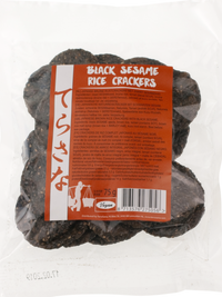 Crackers de riz brun au sésame noir