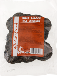 Naturreiscracker mit schwarzem Sesam